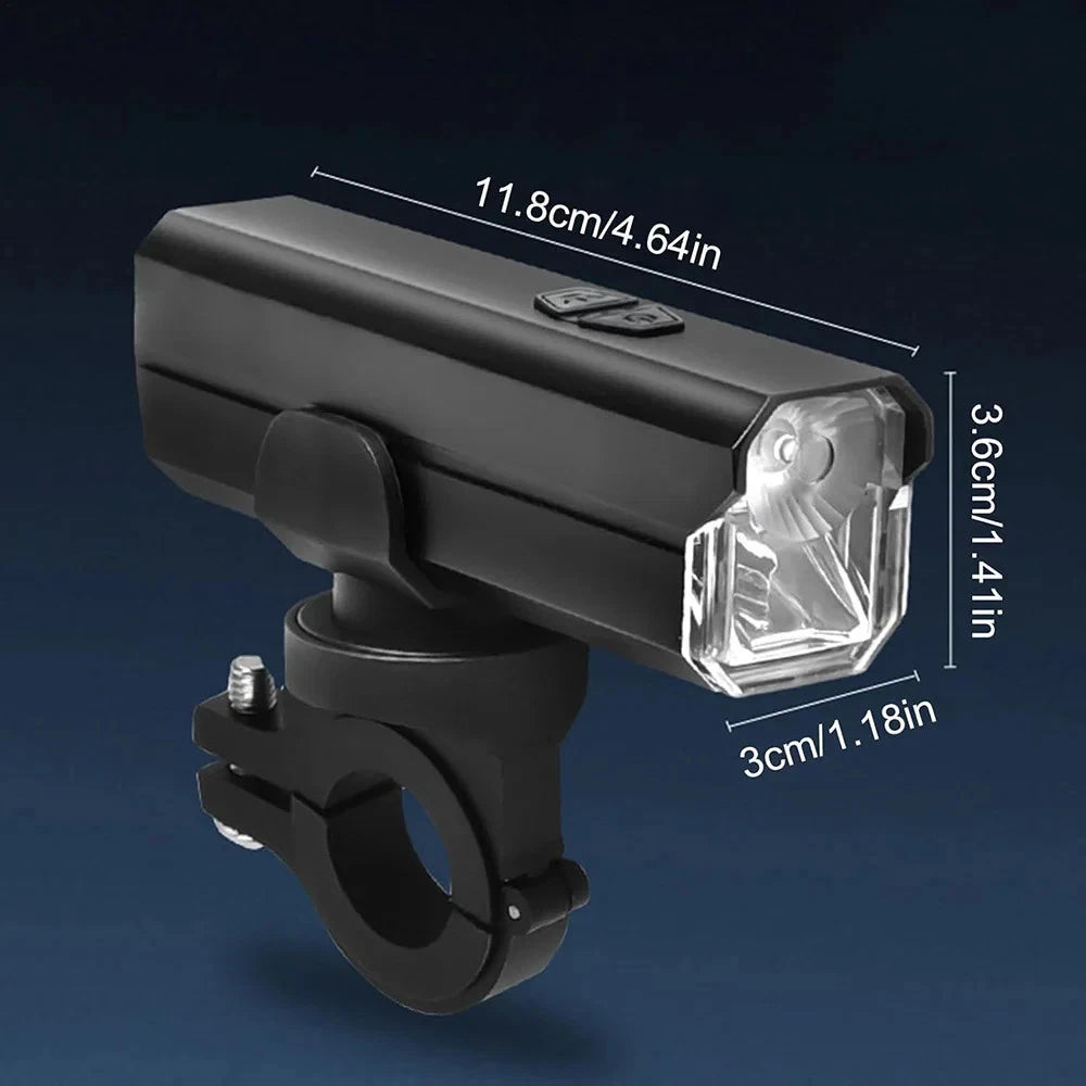Rechargeable Front Bike Headlight Light for Cycling (Waterproof)