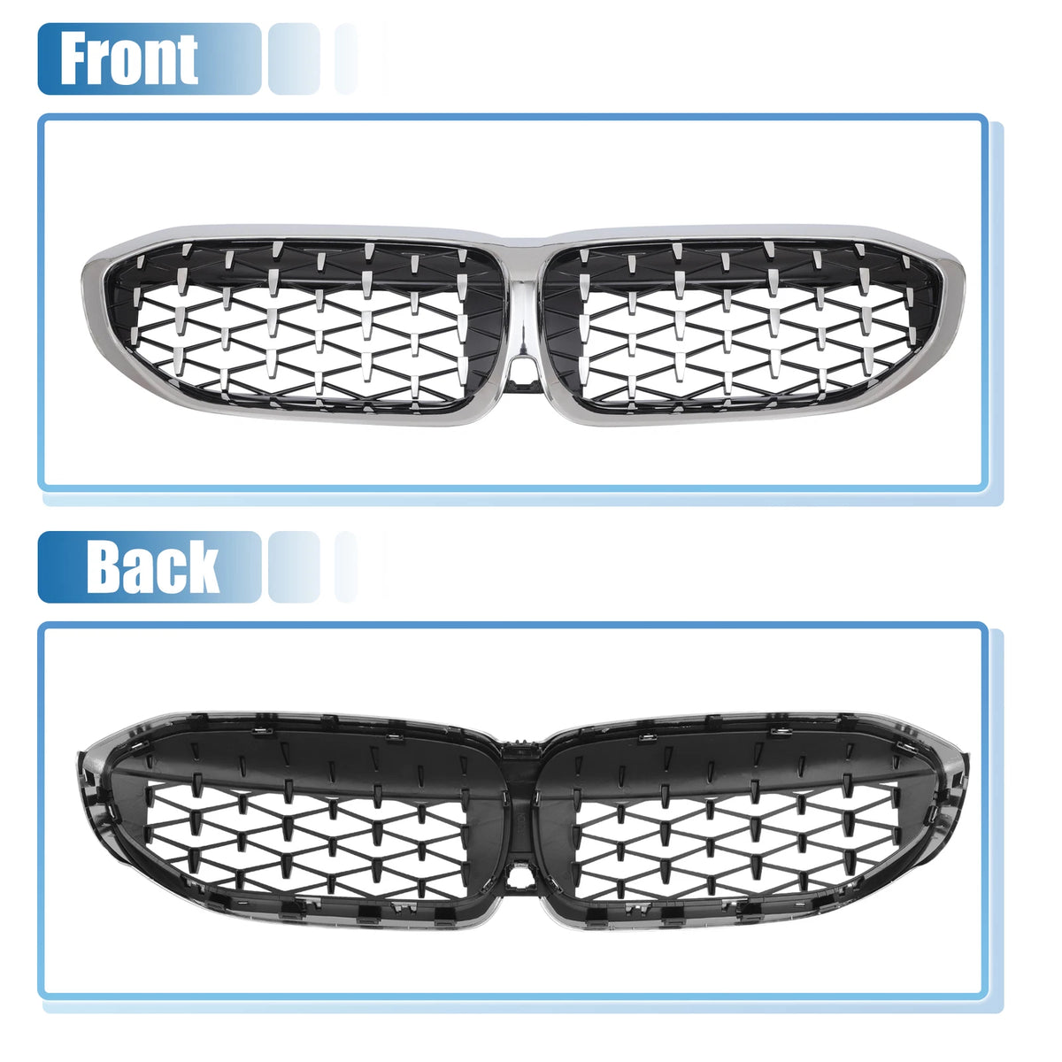 Hood Bumper Grille for BMW 330i 330e M340i (2017-2023)