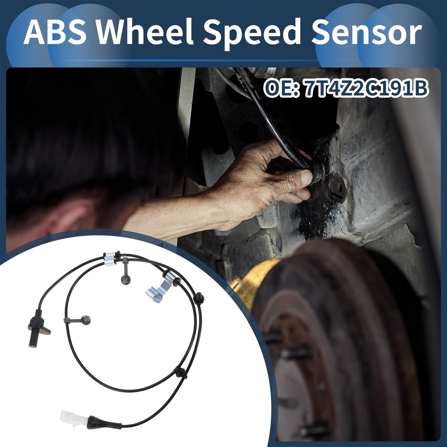 ABS Wheel Speed Sensor for Ford Edge AWD Rear Left (2007-2014)