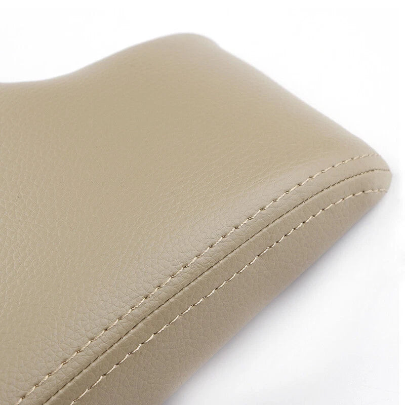 Beige PU Leather Armrest Console Lid Cover for BMW E46 3 Series (1999-2004)