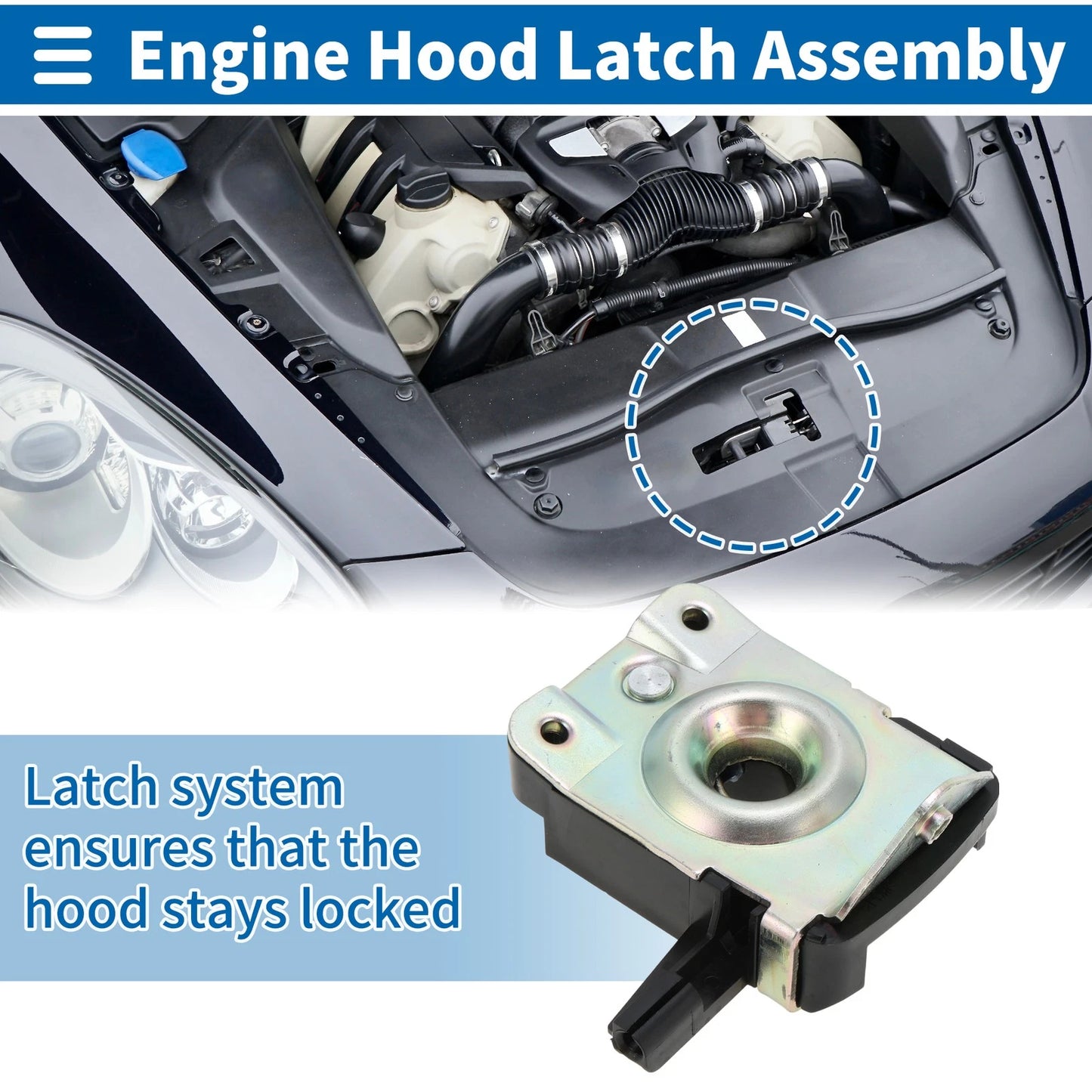 Hood Latch Assembly for BMW 318i (1992-1999) - 1 x Quality Replacement Part