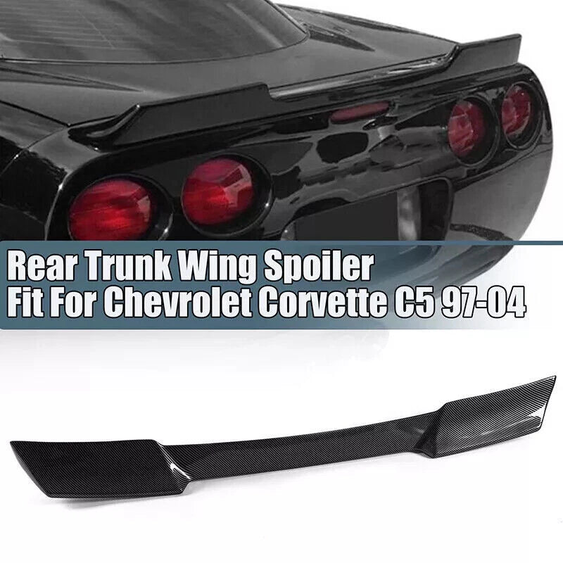 Carbon Look Rear Trunk Wing Spoiler for 97-04 Corvette C5 & ZR1 (1997-2004)