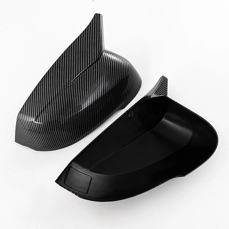 2 x Carbon Fiber ABS Rear View Mirror Covers for BMW X1 (2023-2025)
