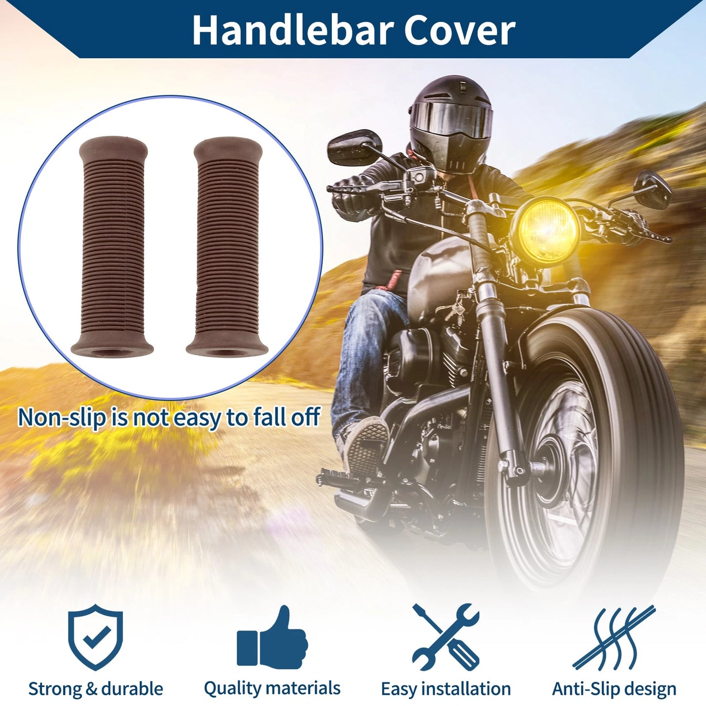 7/8 in 22mm Hand Grips Cover for Universal