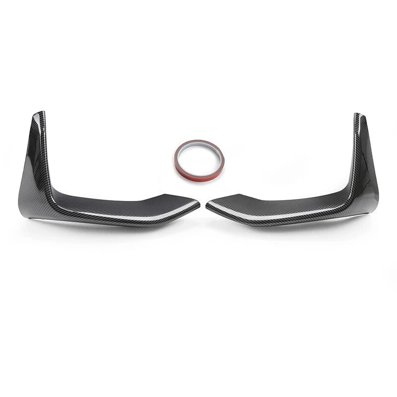 Carbon Look Front Bumper Upper Vent Cover & Lower Splitters for BMW F80 M3 F82 M4
