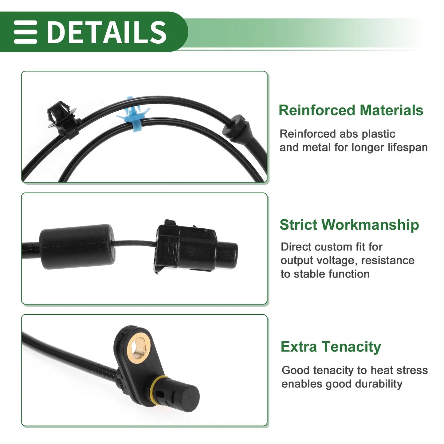 ABS Wheel Speed Sensor for Suzuki SX4 (2008-2012) Rear Left