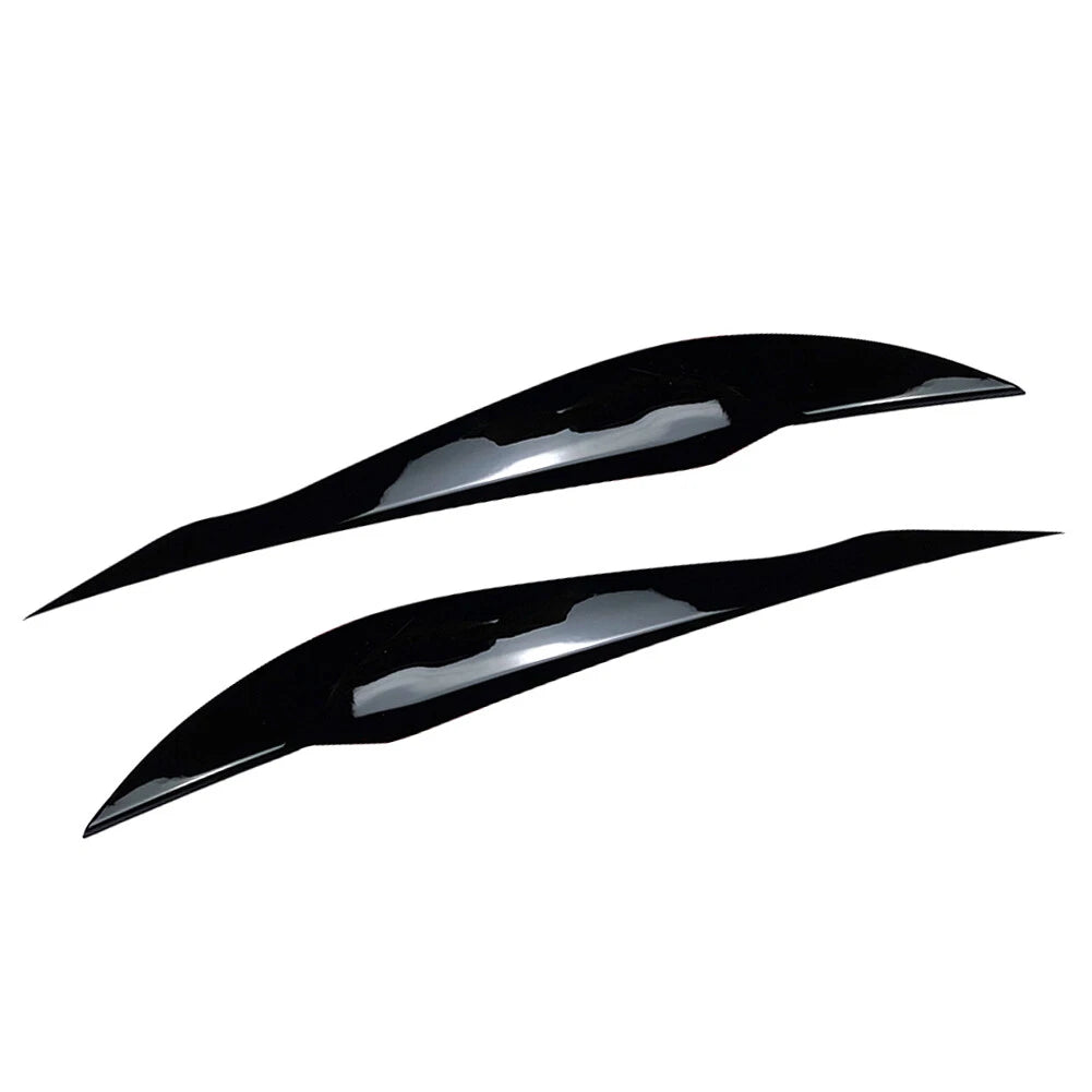 Gloss Black Headlight Eyebrow Eyelid Covers for BMW 3 Series F30 F31 (2012-2019)