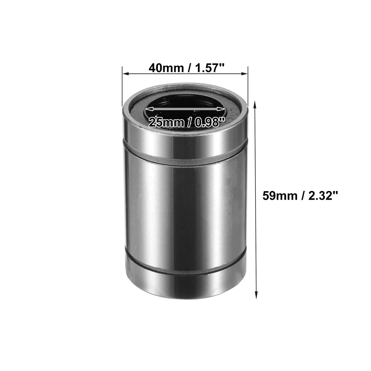 4 x 25mm IDx40mm ODx59mm Length Linear Ball Bearings for Car