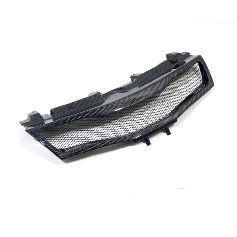 Real Carbon Fiber Front Bumper Grille Grill Cover For Civic Type-R FN2 2007-2011