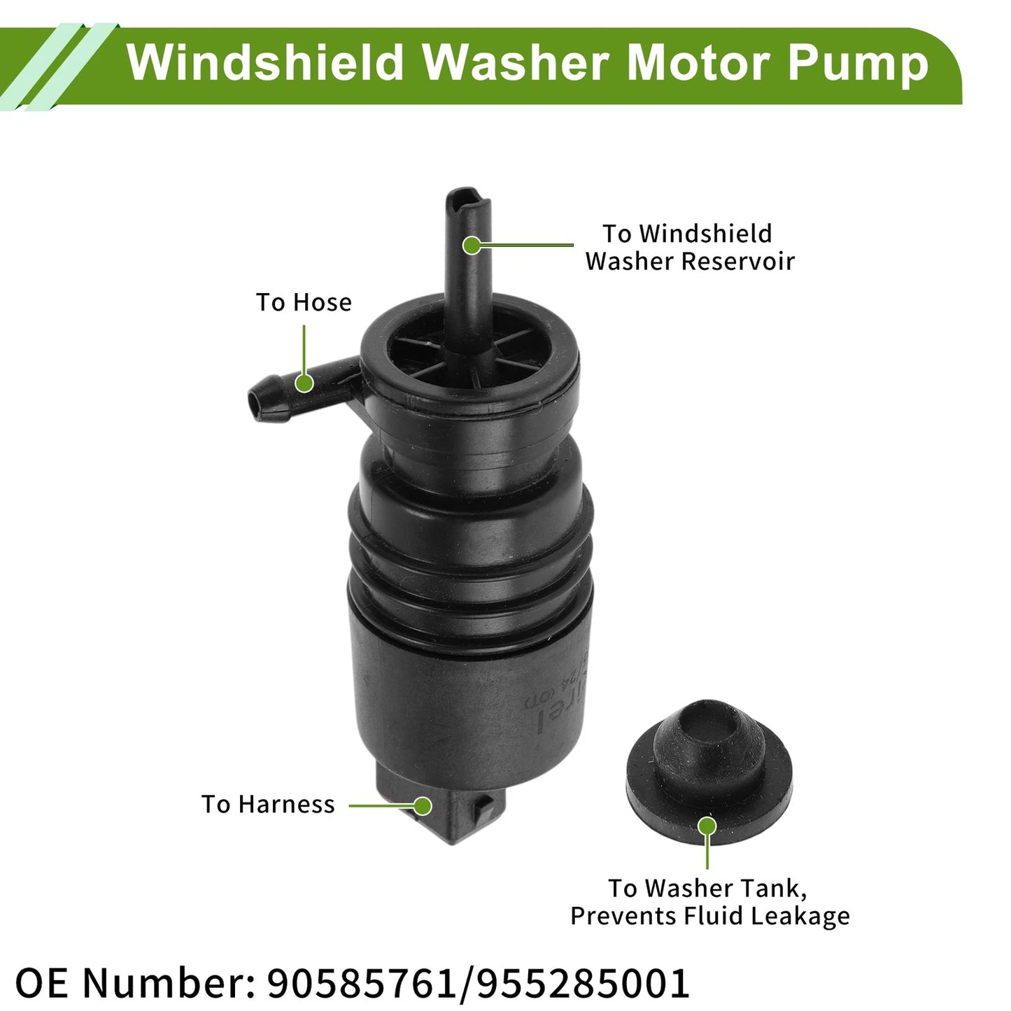 Windshield Washer Pump with Grommet OEM for ALFA ROMEO 4C (2015-2020)