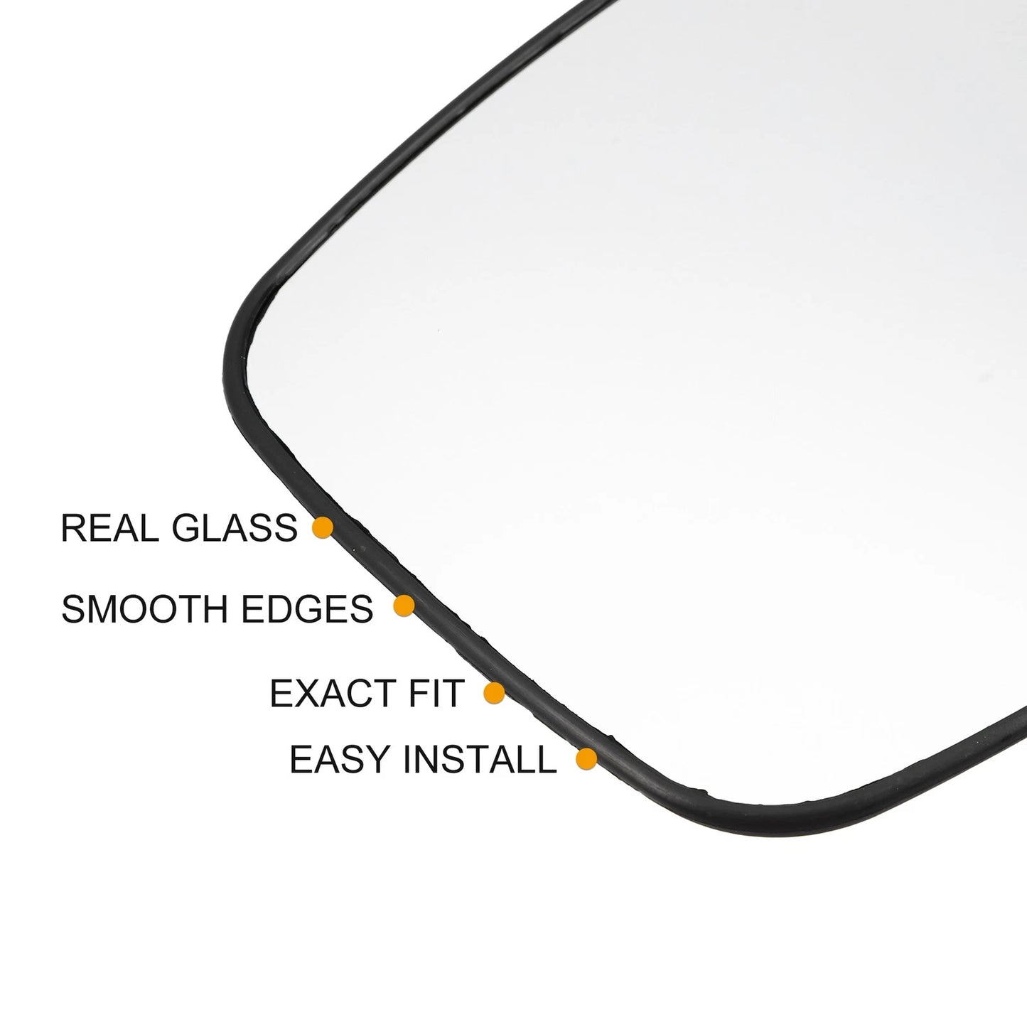 Heated Left Side Rearview Mirror Glass w/ Backing Plate for INFINITI QX56