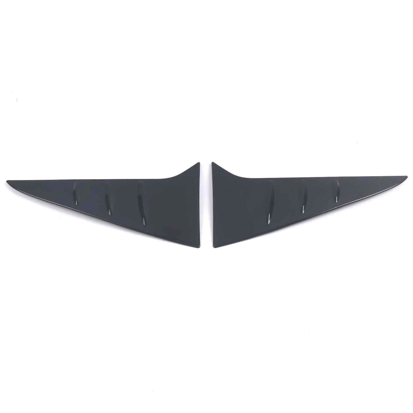 Rear Spoiler Side Cover Trim for 2021-2023 Toyota Sienna Glossy Black 2 x