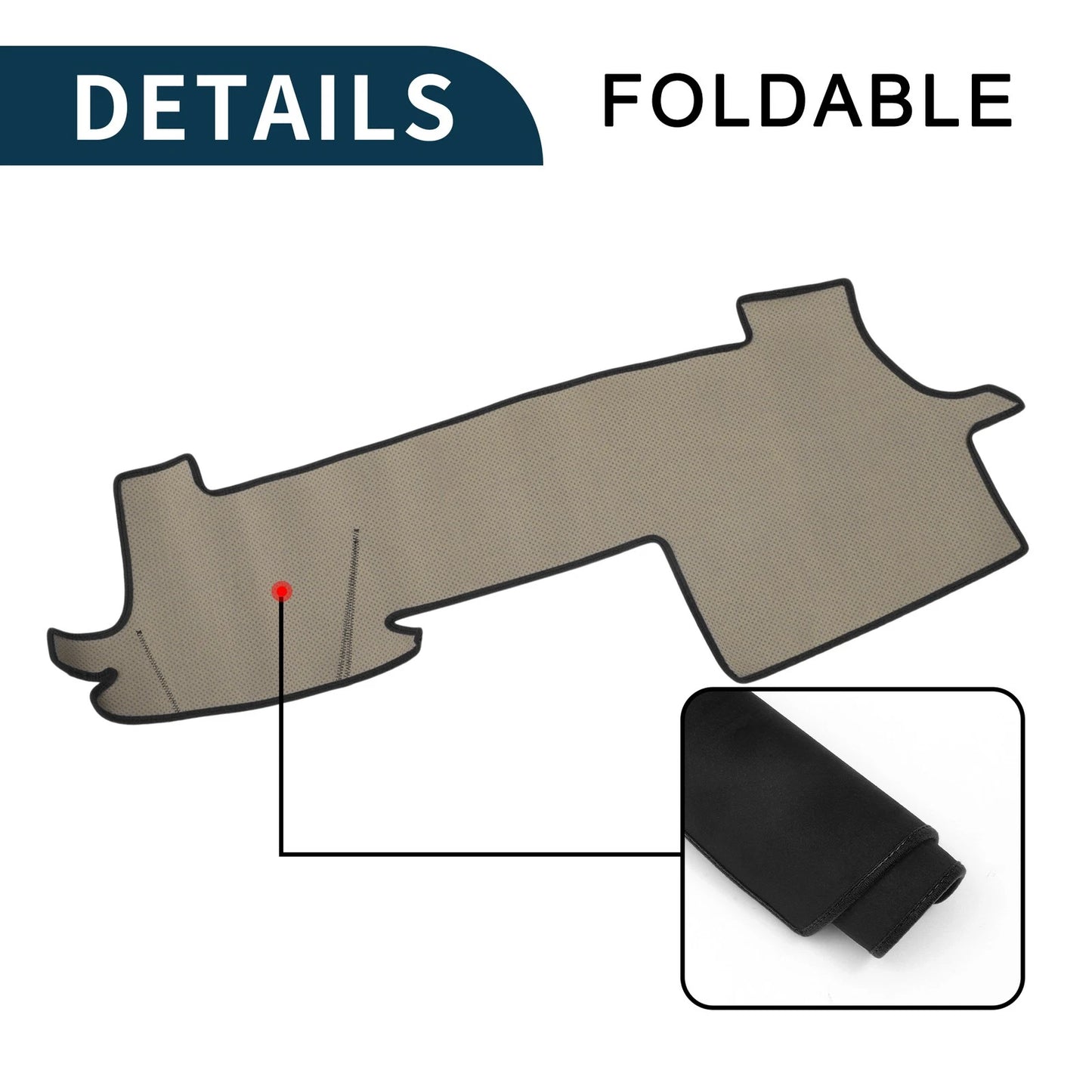 Dashboard Cover Mat for Toyota Mark X Sun Protector Pad Black (2004-2023)