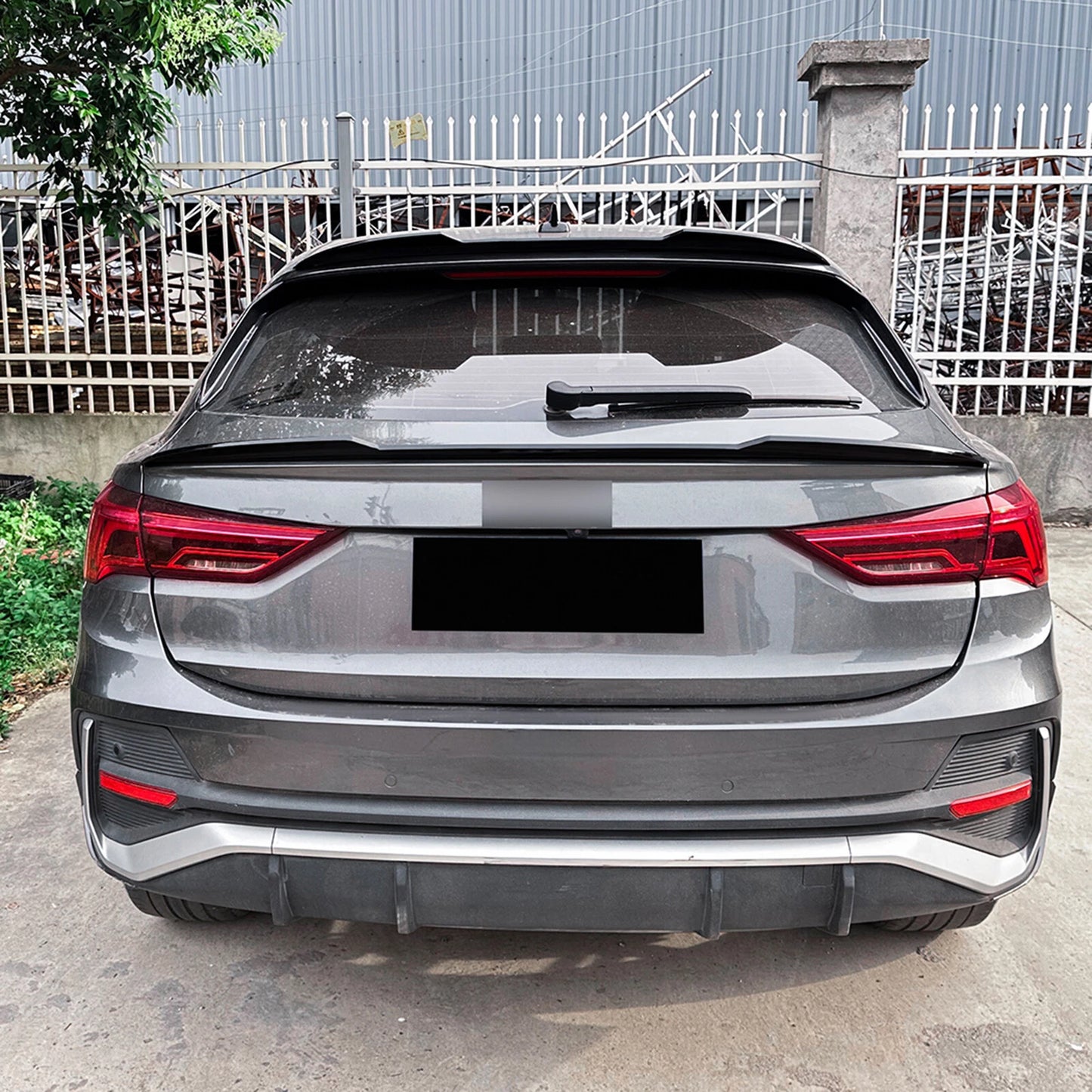Rear Spoiler Lip for Audi Q3 Sportback (2019-2024) Gloss Black