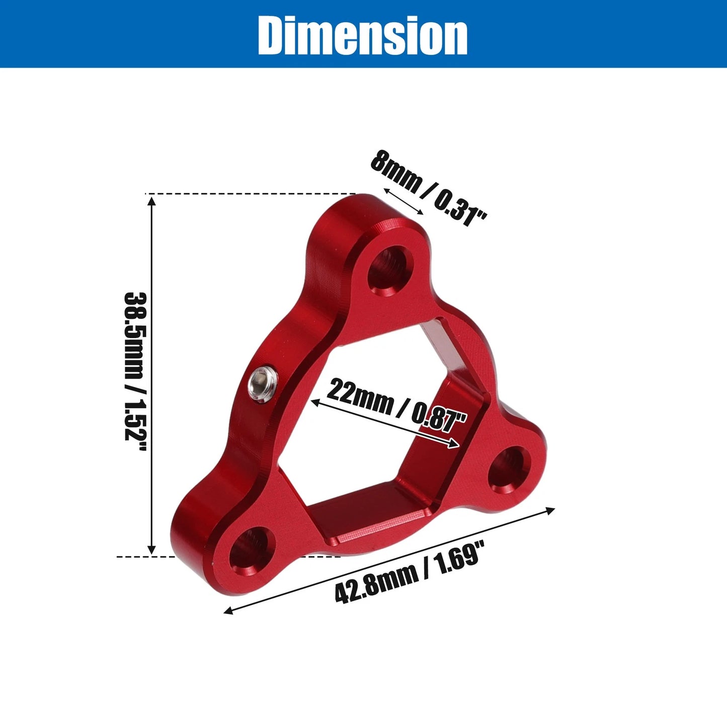 2 x 22mm Fork Preload Adjusters Aluminum Alloy Red for Motorcycle