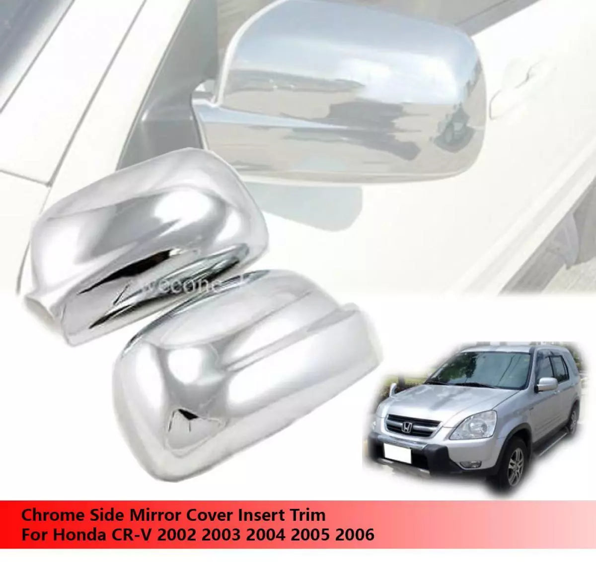 Chrome Mirror Cover Trim for Honda CR-V (2002-2006)