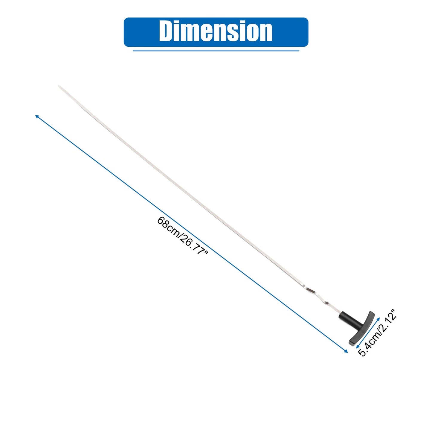 Engine Oil Level Indicator Dipstick for Ford F-250 (1994-1996) Black