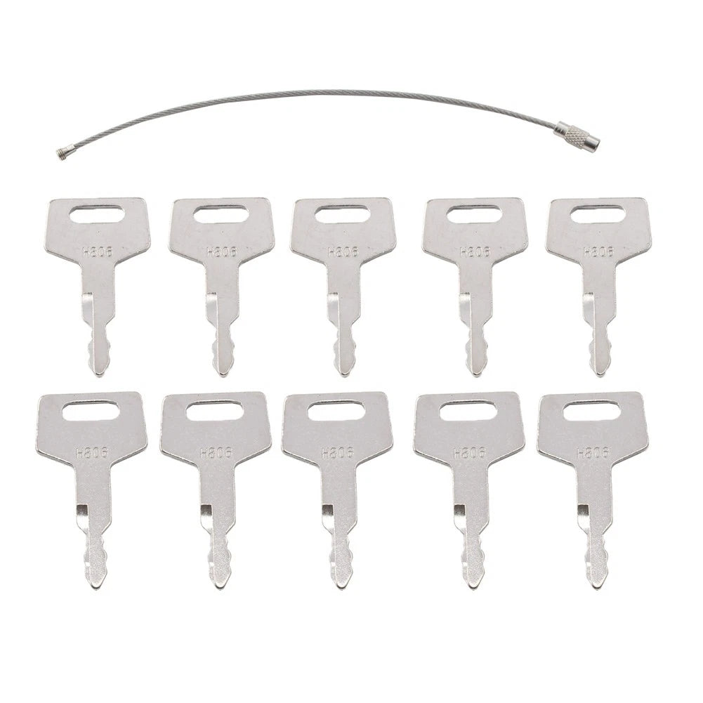 5 x H806 Ignition Keys for Takeuchi Heavy Equipment (7001-00019)