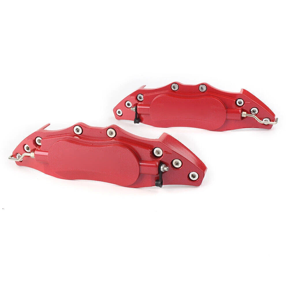3D Metal Brake Caliper Covers for Universal Front & Rear Car Red