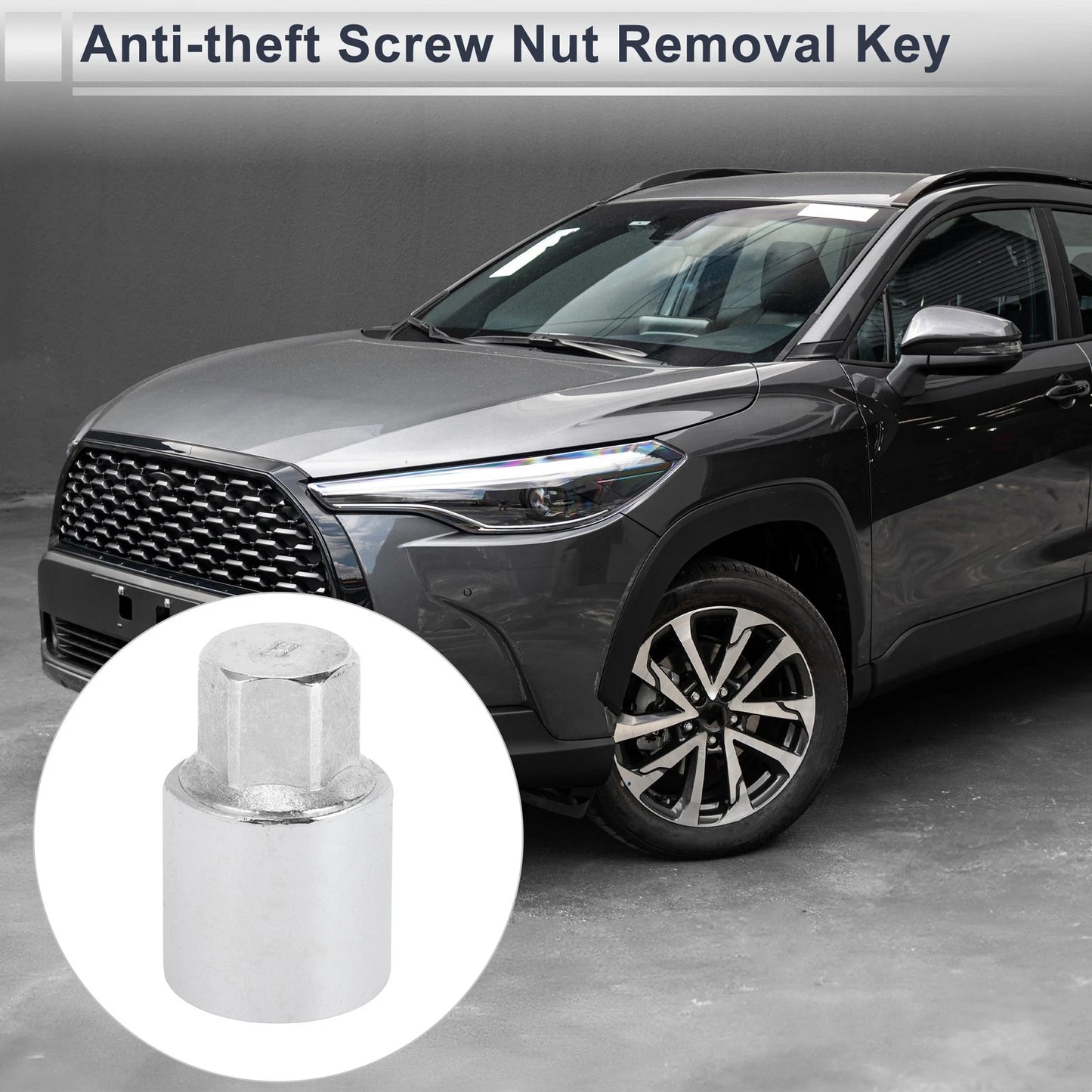 H Wheel Lock Lug Nut Antitheft Key for Toyota