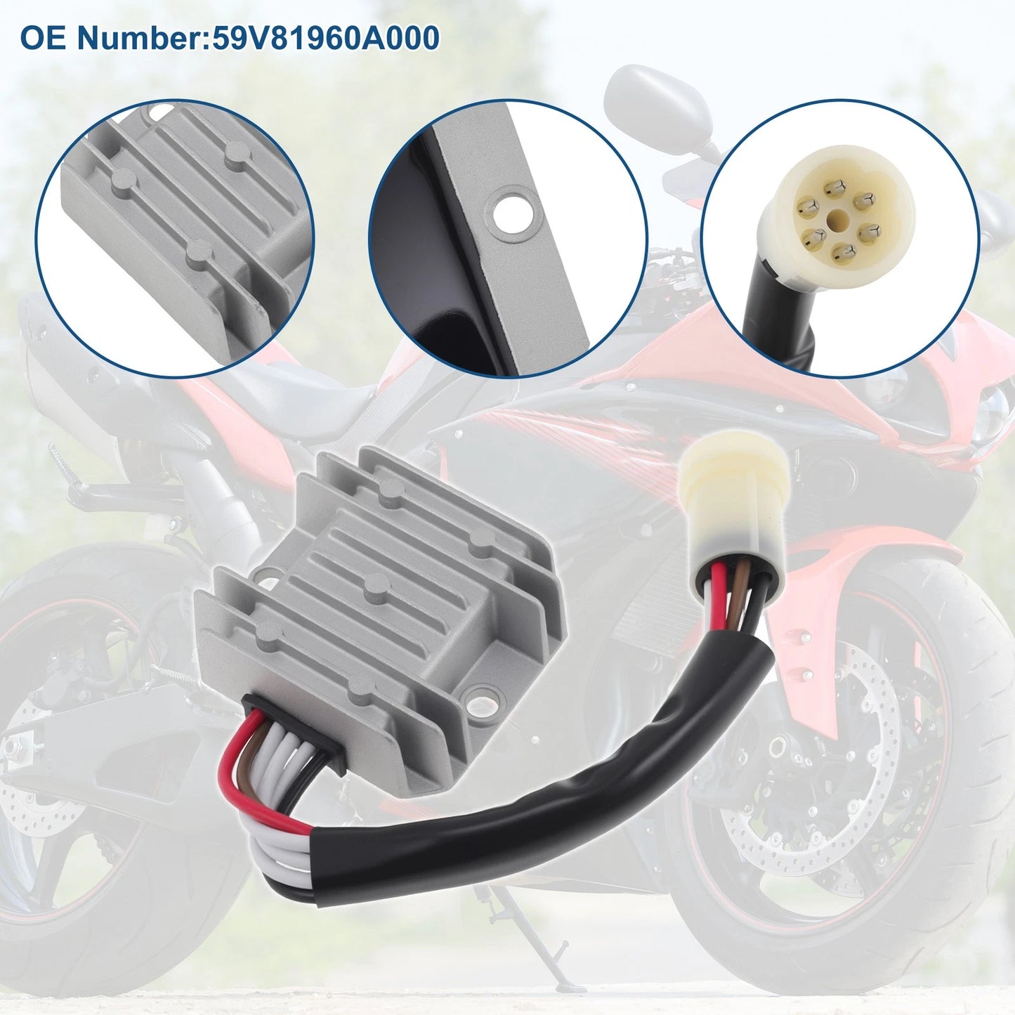 Voltage Regulator Rectifier for Yamaha Moto-4 225 YFM225 (1986-1988)