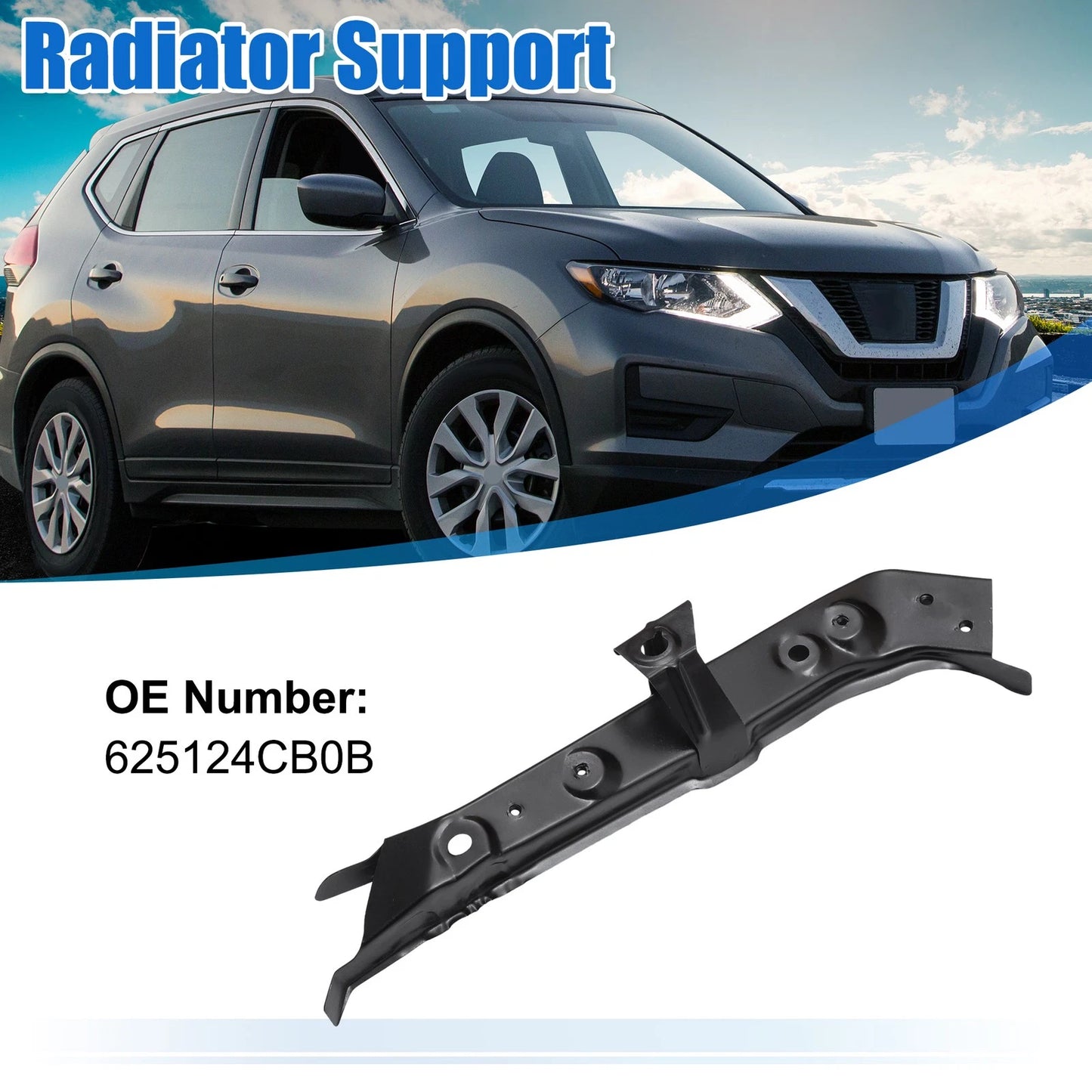 Upper Left Radiator Support Bracket for Nissan Rogue (2014-2020)