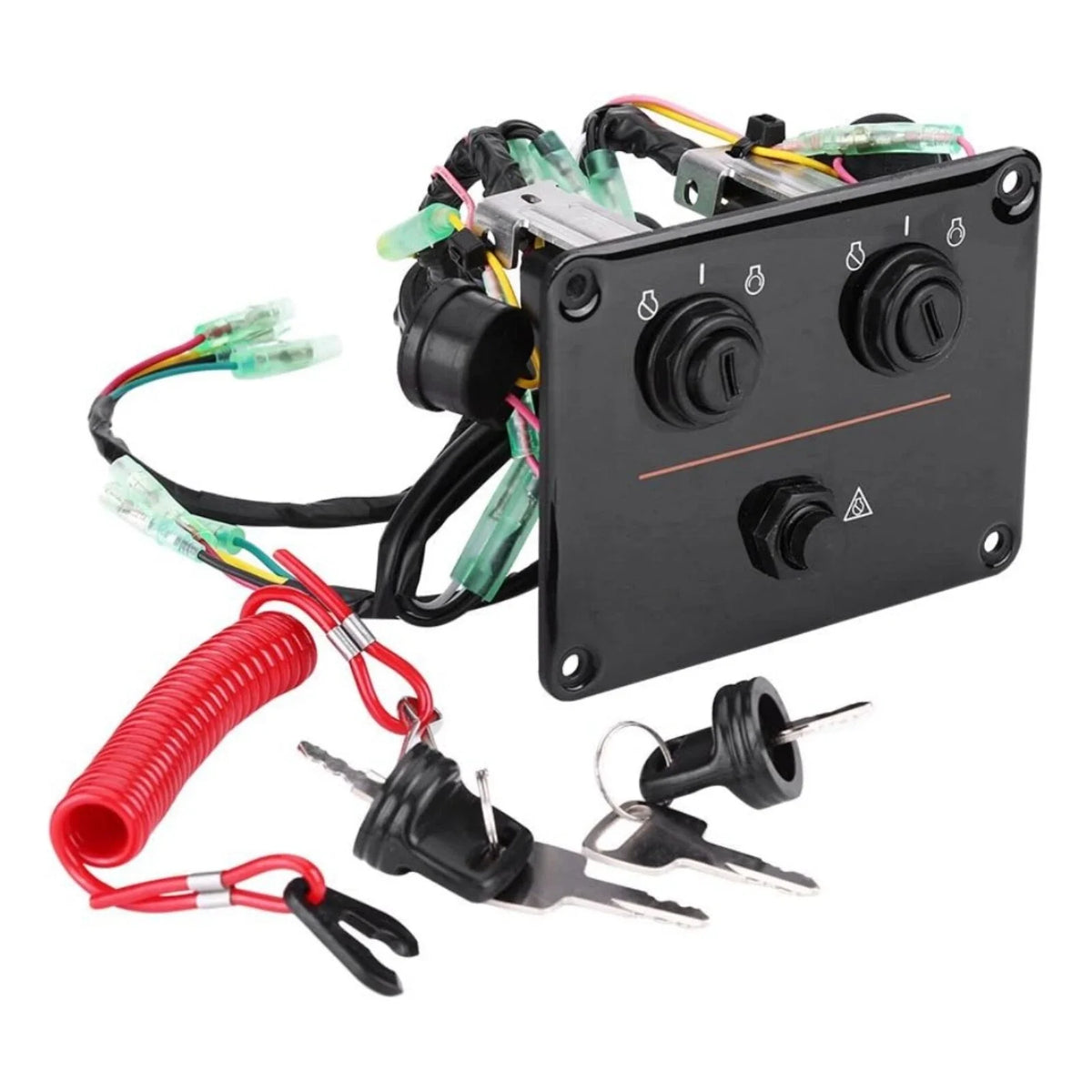 YAMAHA Top Twin Dual Key Switch Assembly Panel for 2000-2006 Models