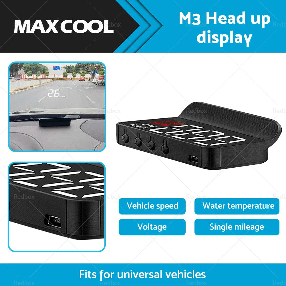 Universal HUD GPS Speedometer Digital Display for Car OBD2 II