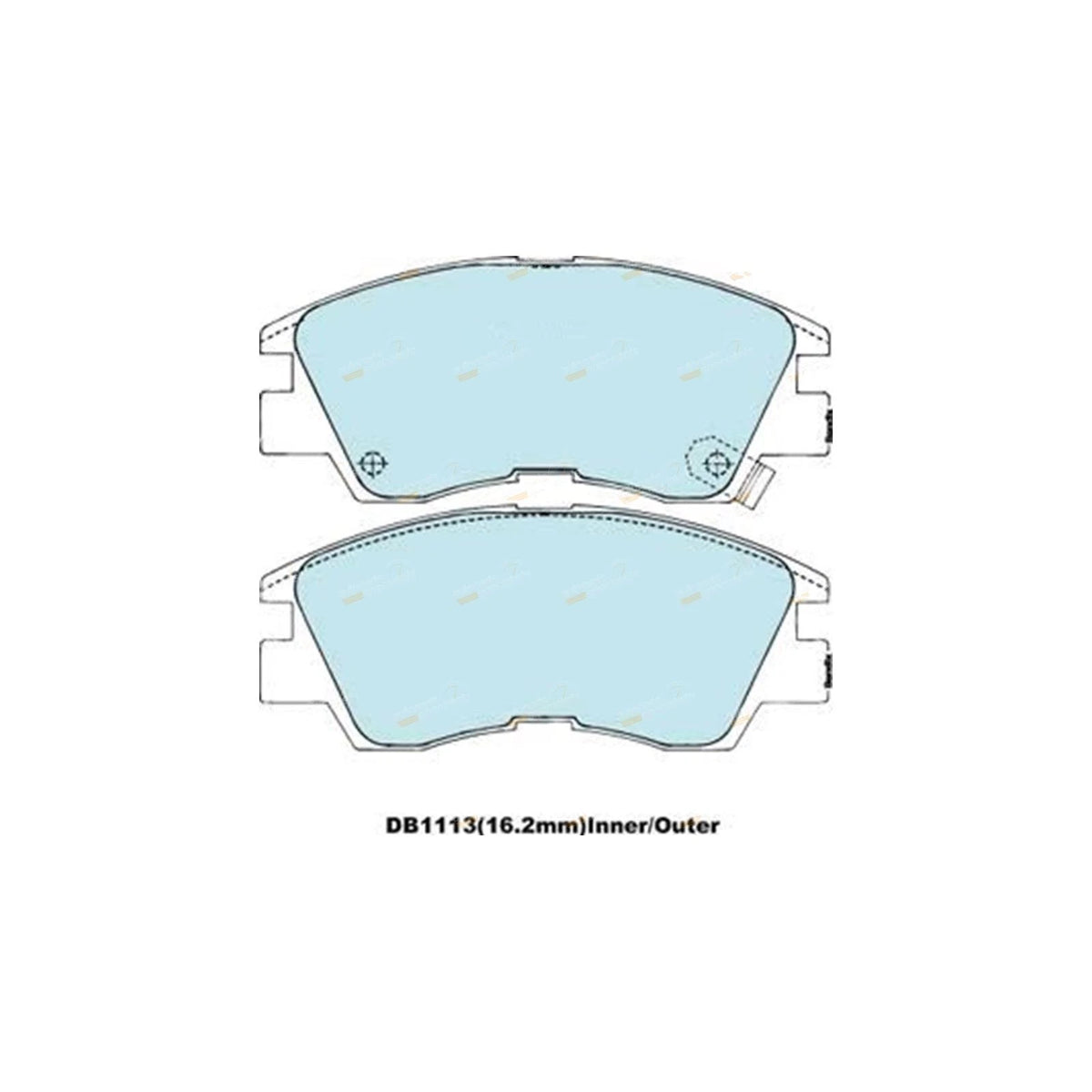 Front Disc Brake Pads Set HD for L300 Starwagon SF SG SH (1986-1994)