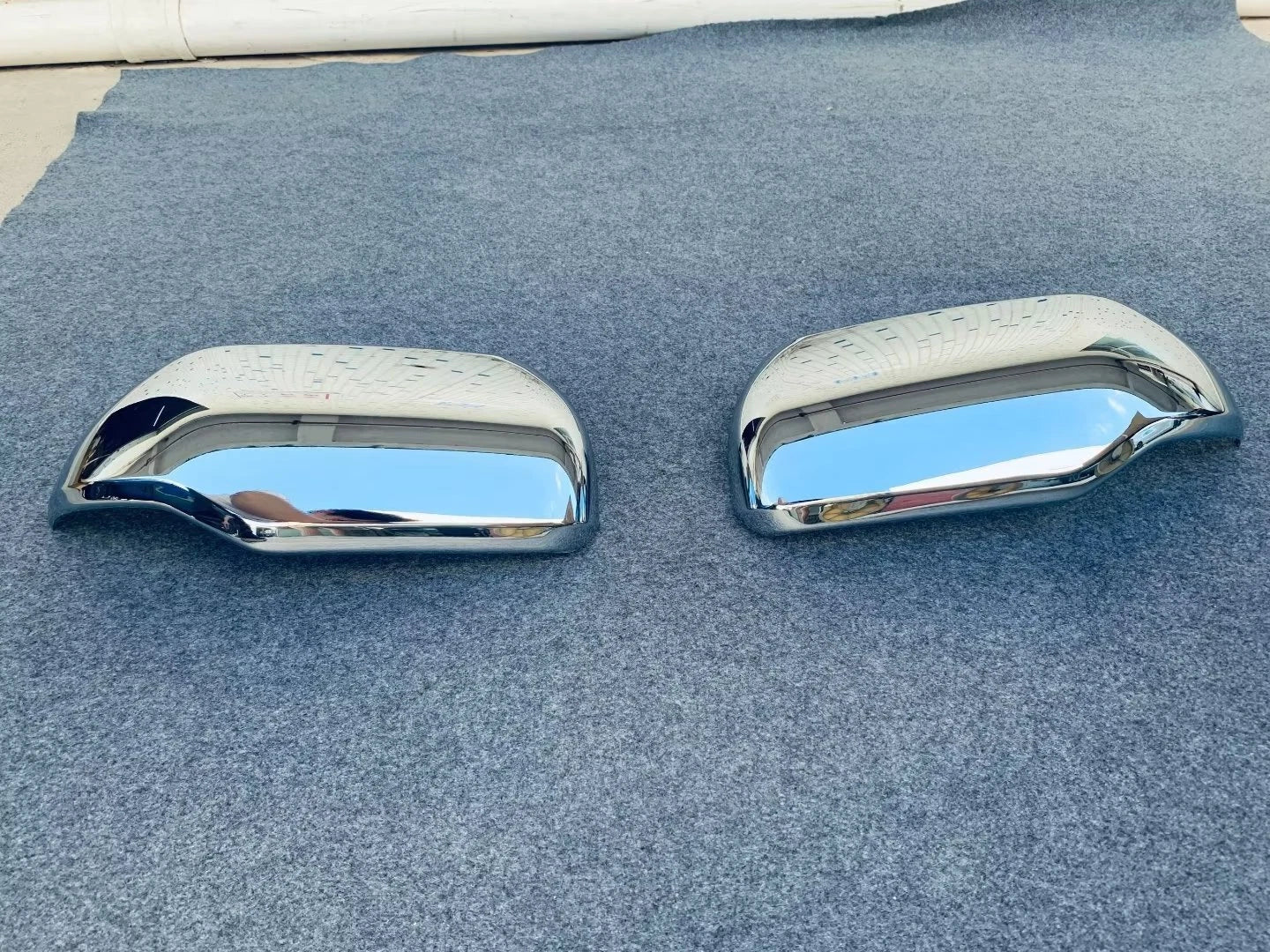 Rearview Mirror Side Lid Cover Trim for 2022-2023 Toyota Tundra ABS Chrome 2 x