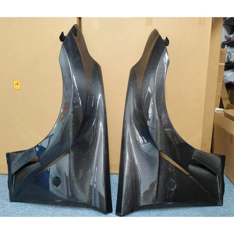 Real Carbon Fiber Front Side Pair Fenders Cover for Nissan 370Z Z34 2009-2020