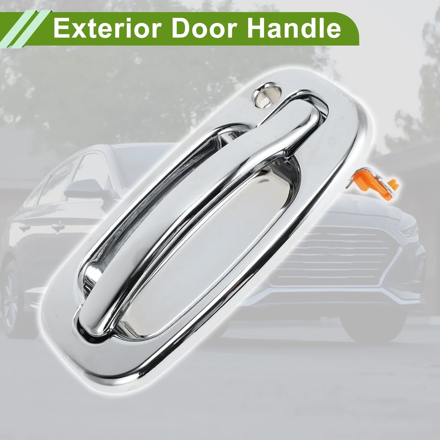 Exterior Door Handle for Chevrolet GMC Silver Tone Front Right