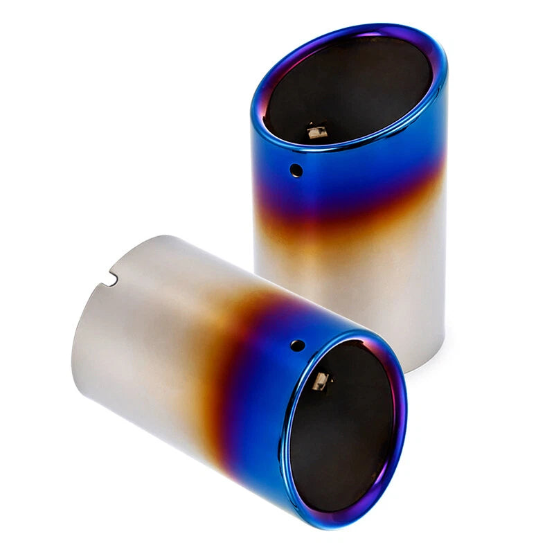 Blue Exhaust Pipe End Tips for Toyota Camry XV70 SE XSE (2018-2022)