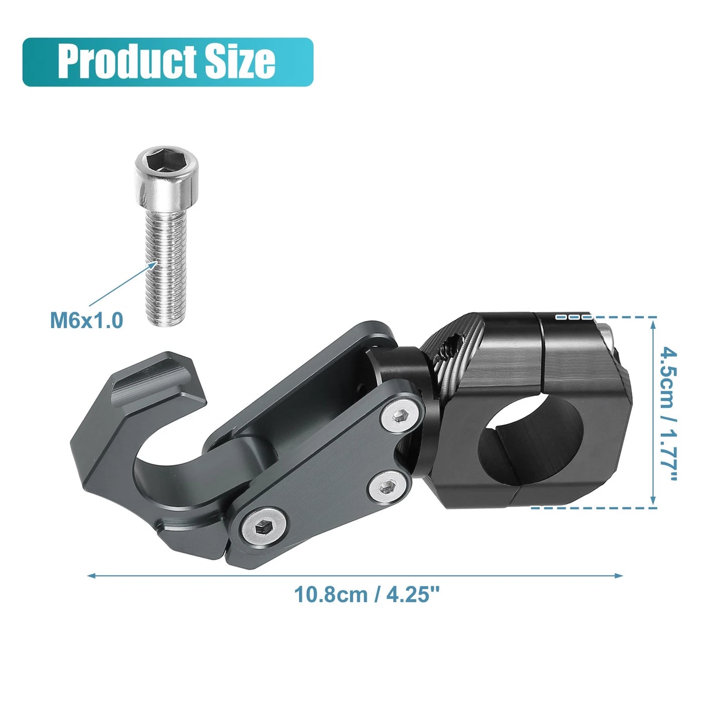Motorcycle Handlebar Hook Set Aluminum Alloy for Honda ADV150 (2021-2023)