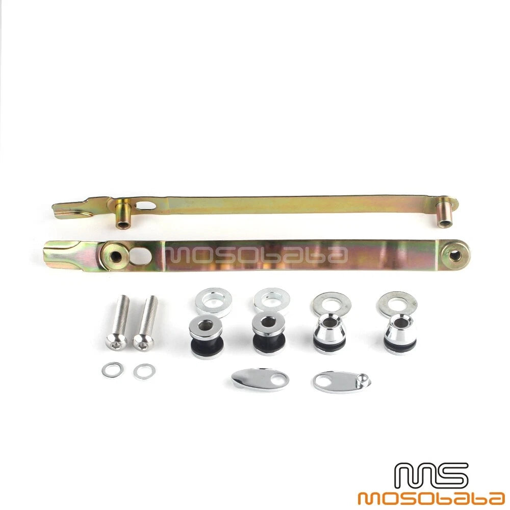 Rear Sissy Bar Docking Mounts for Harley Dyna Wide Glide FXDWG (2010-2017)