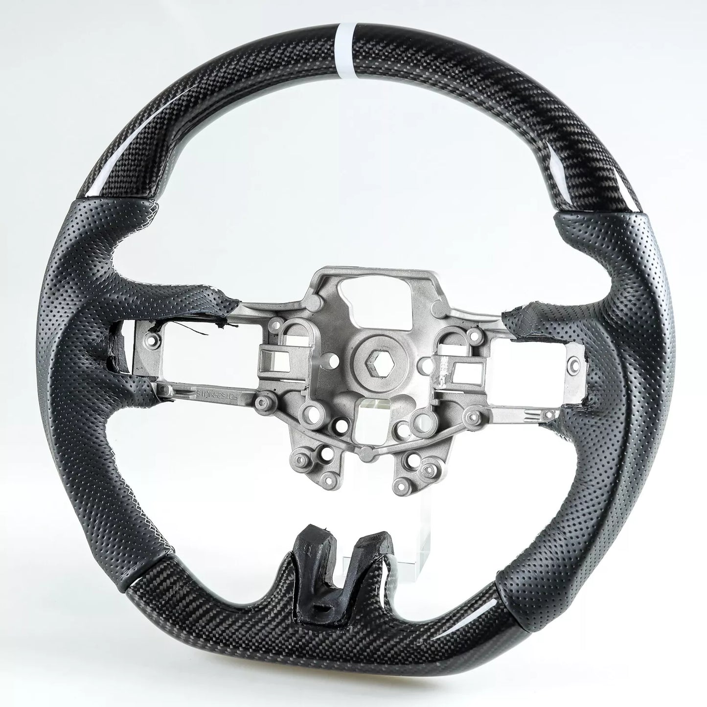 Steering Wheel, Carbon Fiber Perforated Leather for Ford Mustang (2015-2017)