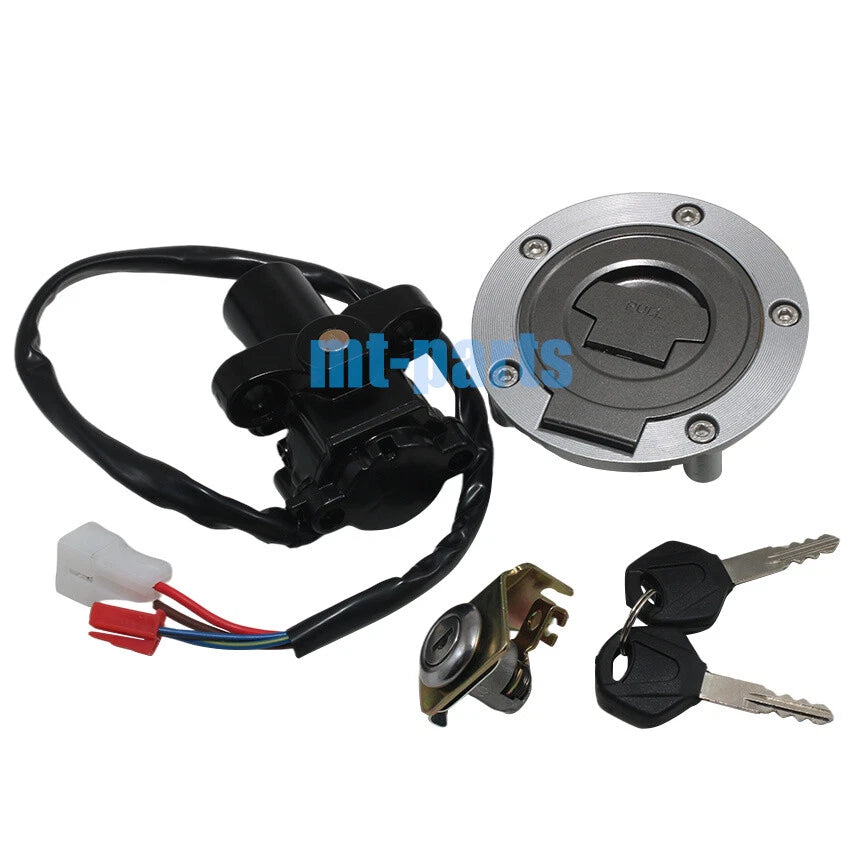 Ignition Key Switch, Fuel Tank Cap, Seat Lock Set for Yamaha YZF R6 (2006-2016)