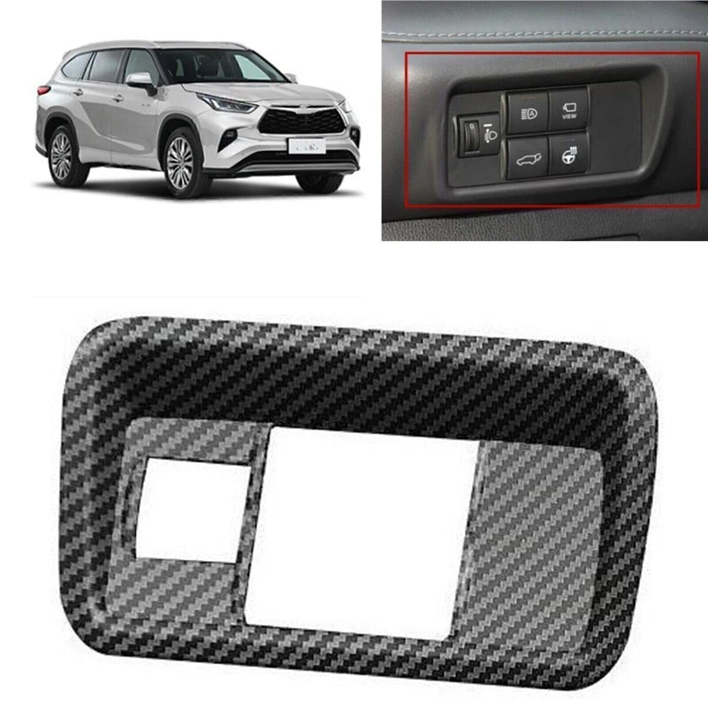 Headlight Switch Panel Cover for Toyota Highlander (2020-2023)