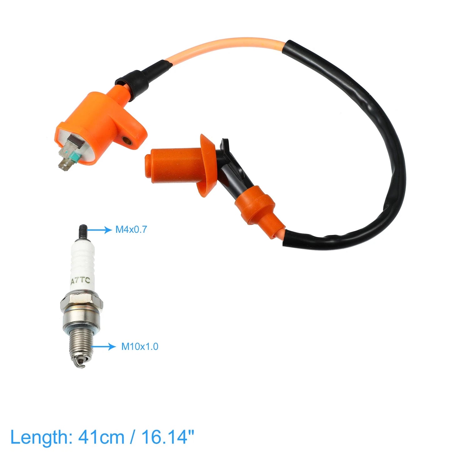 Ignition Coil Spark Plug for GY6 Chinese 50cc 125cc