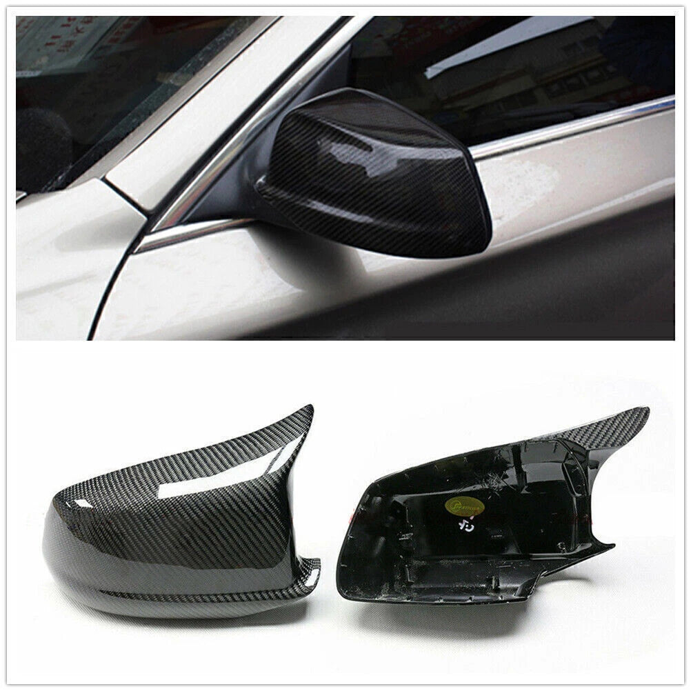 M Style Carbon Fiber Mirror Covers for BMW 5 Series F10 (2010-2013)