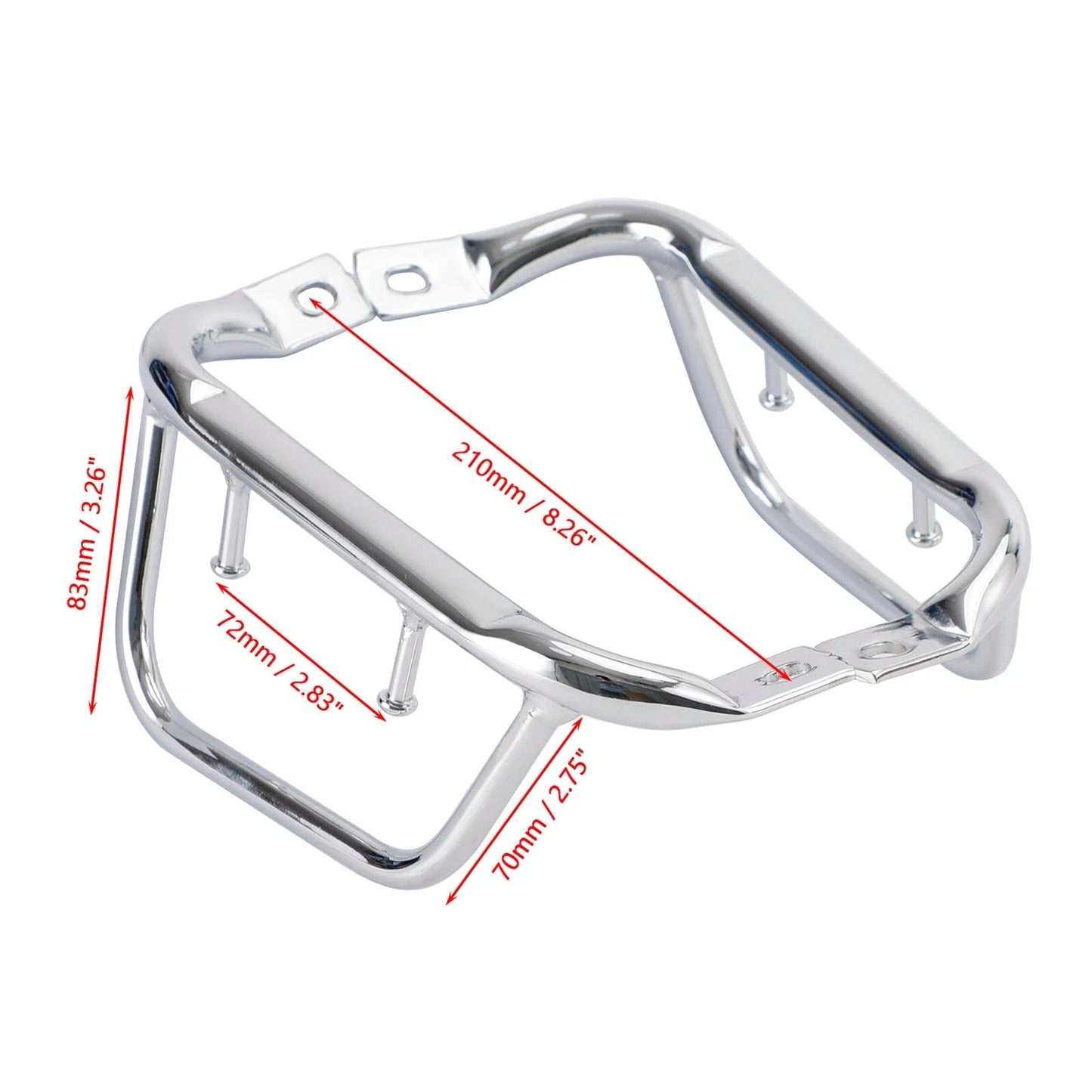 Luggage Carrier Side Step Chrome for Vespa Primavera Sprint (2014-2023)