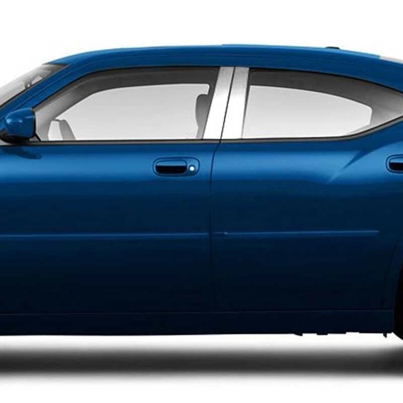 Chrome Pillar Posts Set for Dodge Charger 2011-2021 Door Trim Piano Covers 6 x