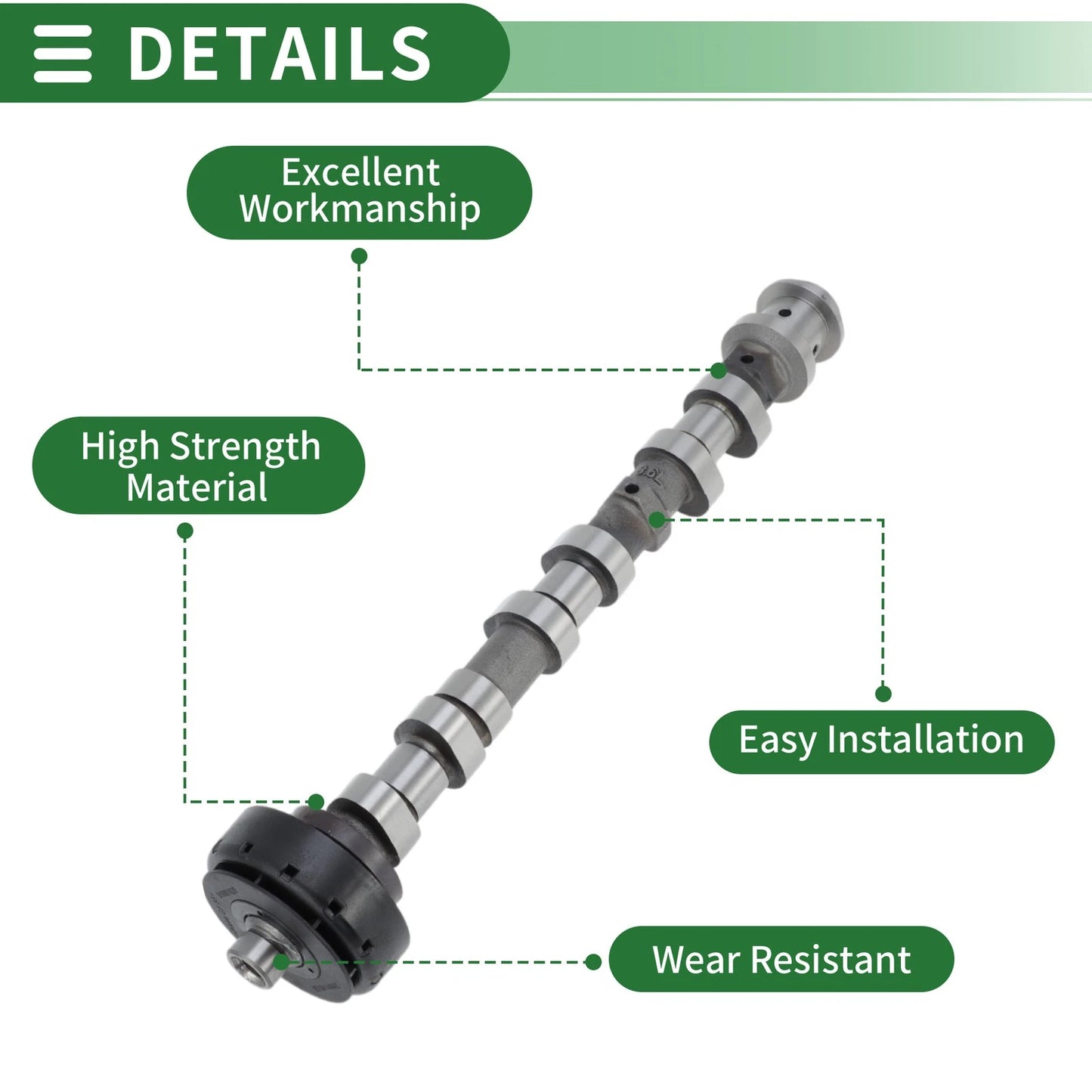 Exhaust Engine Camshaft for Jeep Grand Cherokee (2016-2023) 1 x Pcs