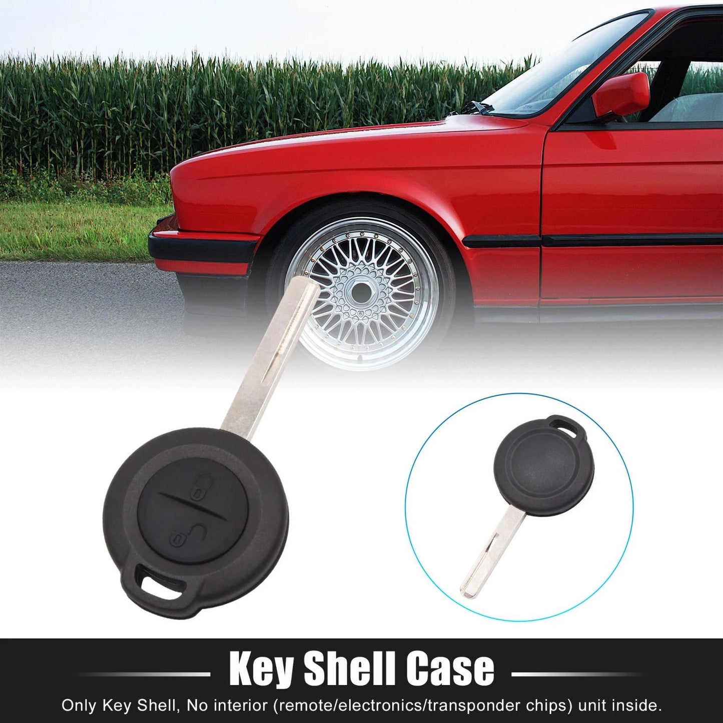 Key Shell Case for Mitsubishi Colt, Warrior, Carisma, Spacestar (2000-2005)