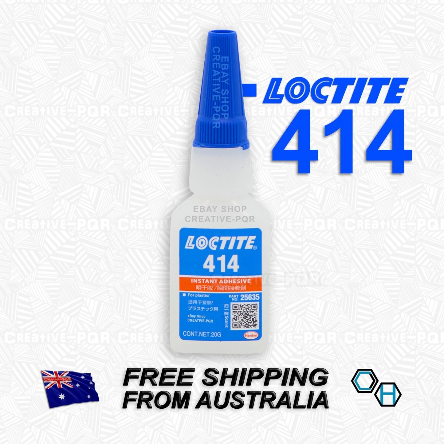 Loctite 414 20g Instant Adhesive for Plastic Bonding