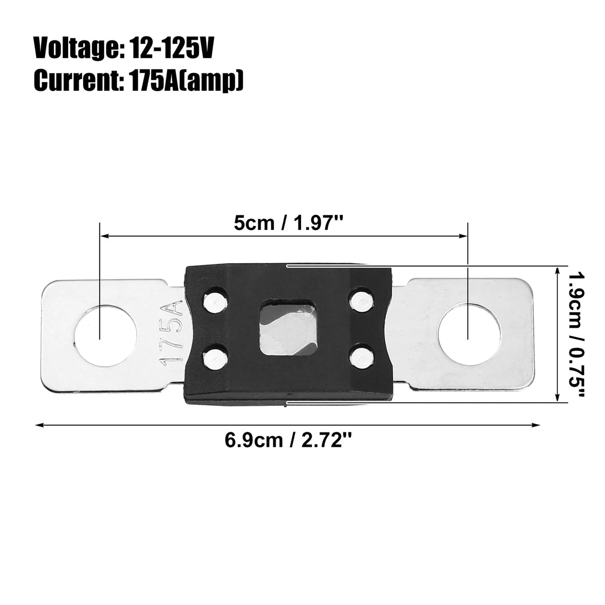 3 x High Current Fuse for Car Boat Motorcycle Audio CDs Fuse Holder