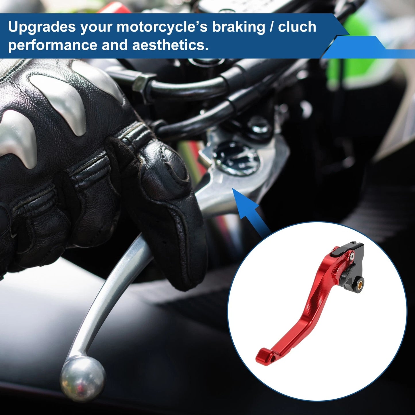 1 Pair Short Brake Clutch Levers for Kawasaki Ninja ZX-10R (2015–2024)