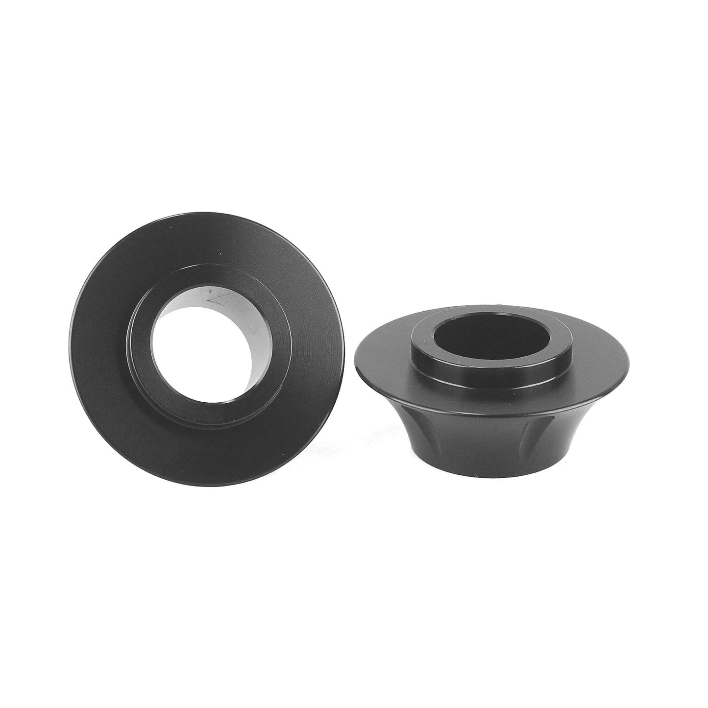 Front Axle Wheel Spacers 2 x Black for Harley Touring (2008-2018)