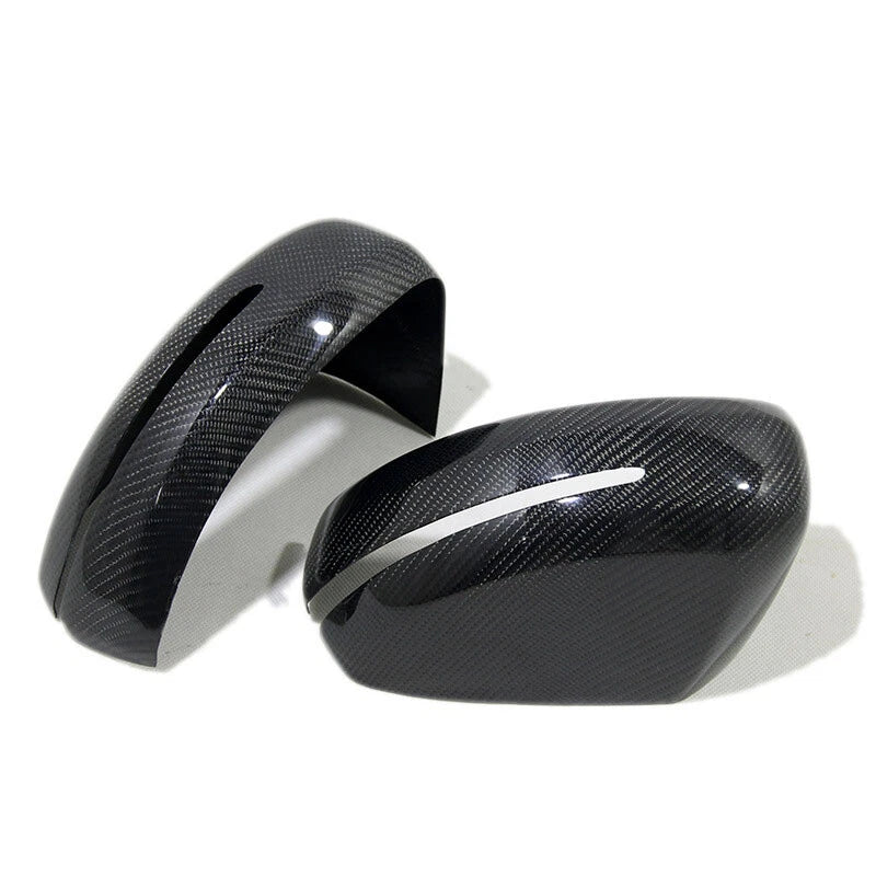 Real Carbon Fiber Wing Side Mirror Cover Caps Trim fit For Audi R8 13-15