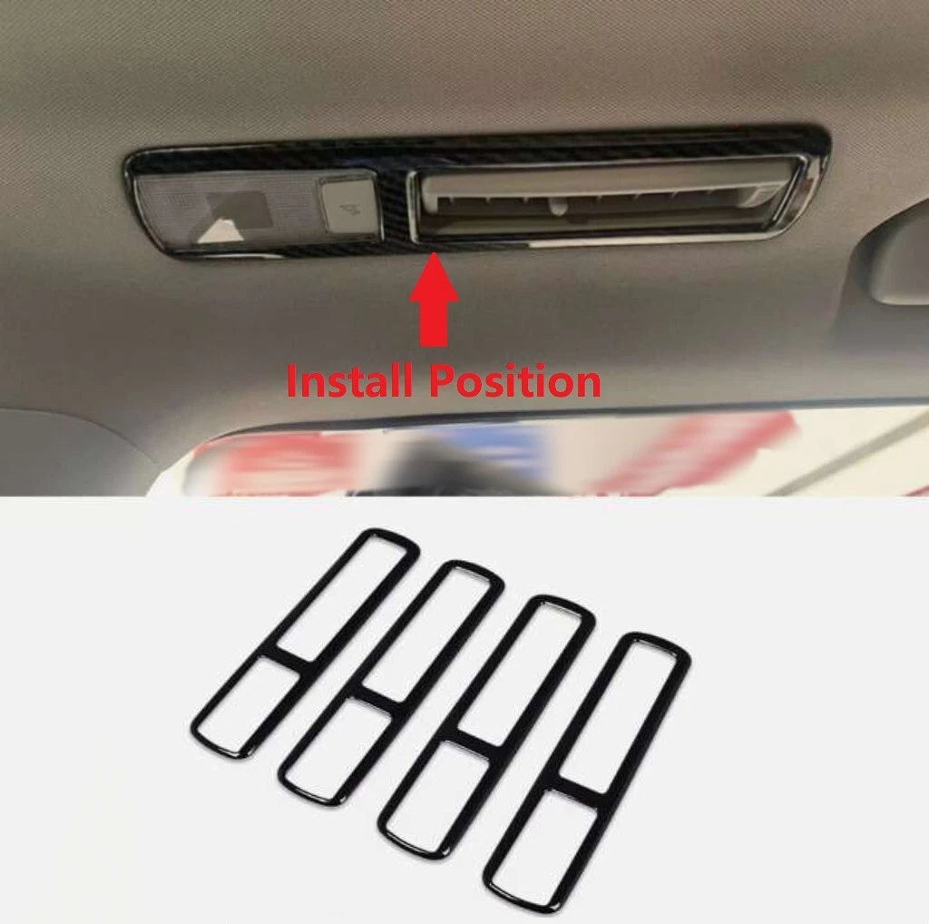 ABS Black Seat Air Vent Outlet Cover Trim for Toyota Grand Highlander (2024-2025)